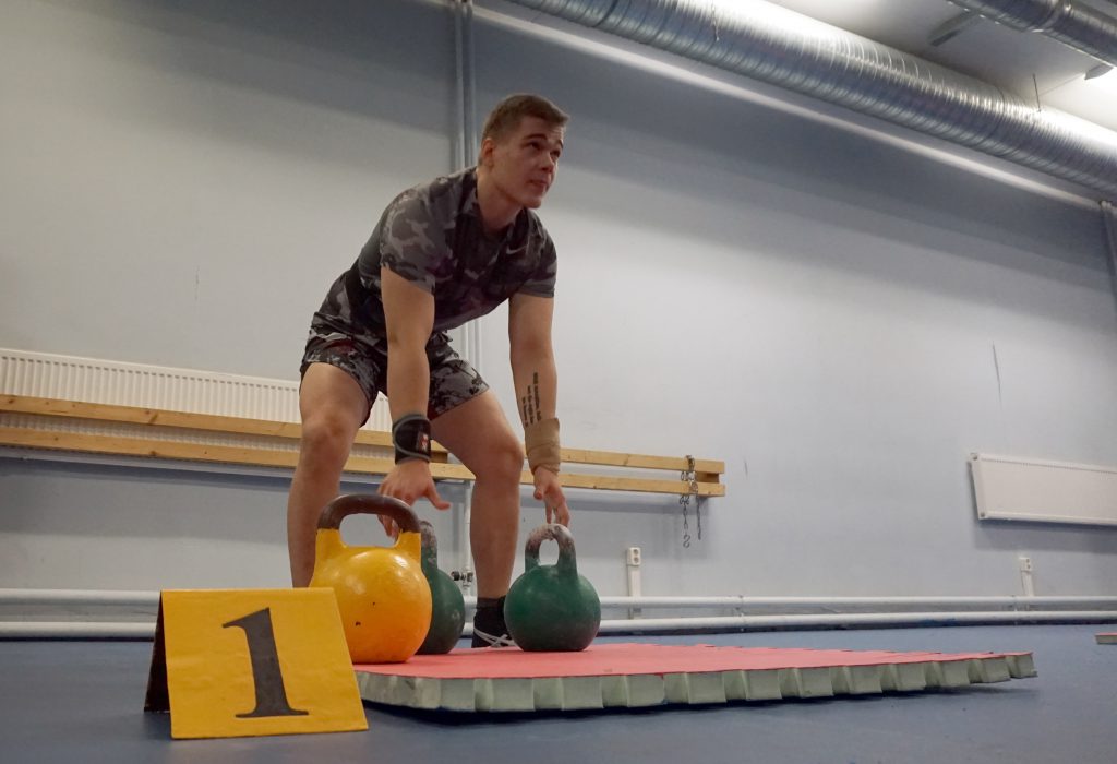 Sõjakooli kadett võistlustules Foto: kadett Viljo Vainikko